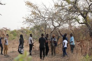 Students and Supervisors of Climate Resilience of Ecosystem Services (CRES) Project Visit Research Sites