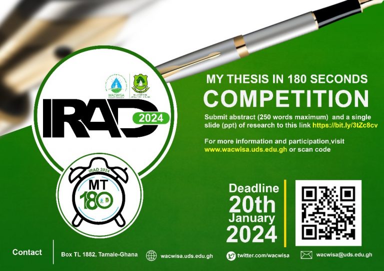 IRAD Conference Presents – My Thesis in 180 Seconds Competition